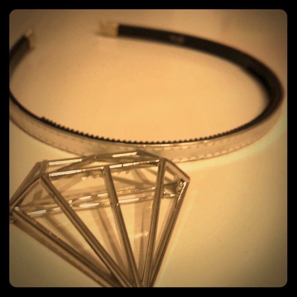 Hair accessories gem barrette and silver headband